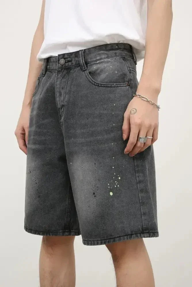 Men's Mid Rise Denim Shorts - Update AvenueTrendsi100400414479792100400414479792Men's Mid Rise Denim ShortsDark