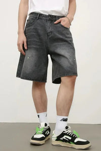 Men's Mid Rise Denim Shorts - Update AvenueTrendsi100400414479792100400414479792Men's Mid Rise Denim ShortsDark