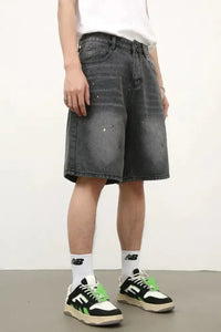Men's Mid Rise Denim Shorts - Update AvenueTrendsi100400414479792100400414479792Men's Mid Rise Denim ShortsDark