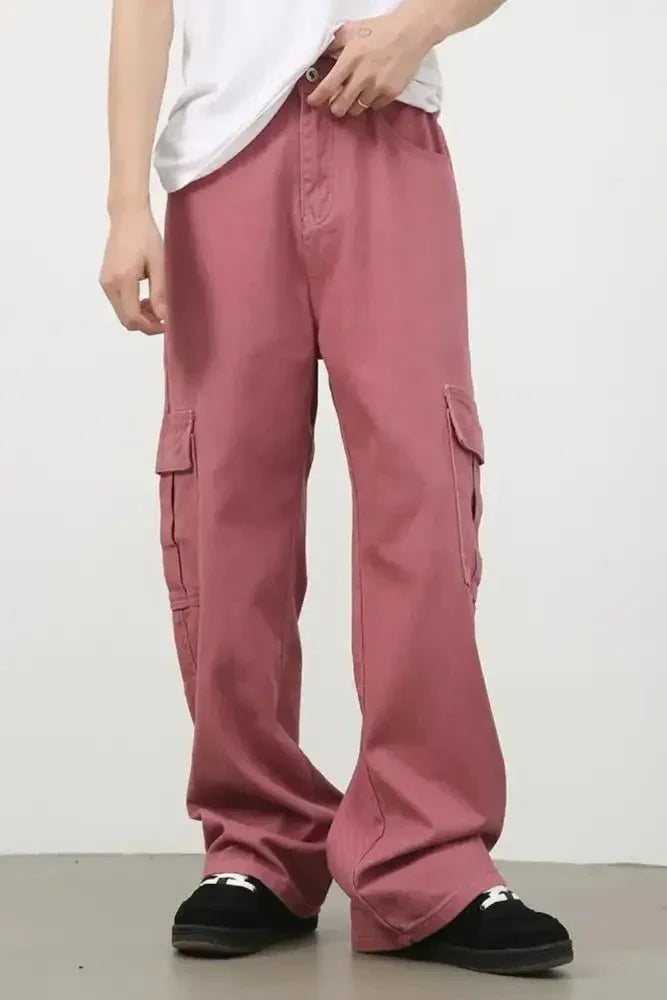 Men's Mid Rise Jeans with Cargo Pockets - Update AvenueTrendsi100400250818038100400250818038Men's Mid Rise Jeans with Cargo PocketsDusty Pink