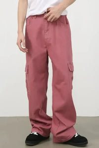Men's Mid Rise Jeans with Cargo Pockets - Update AvenueTrendsi100400250818038100400250818038Men's Mid Rise Jeans with Cargo PocketsDusty Pink
