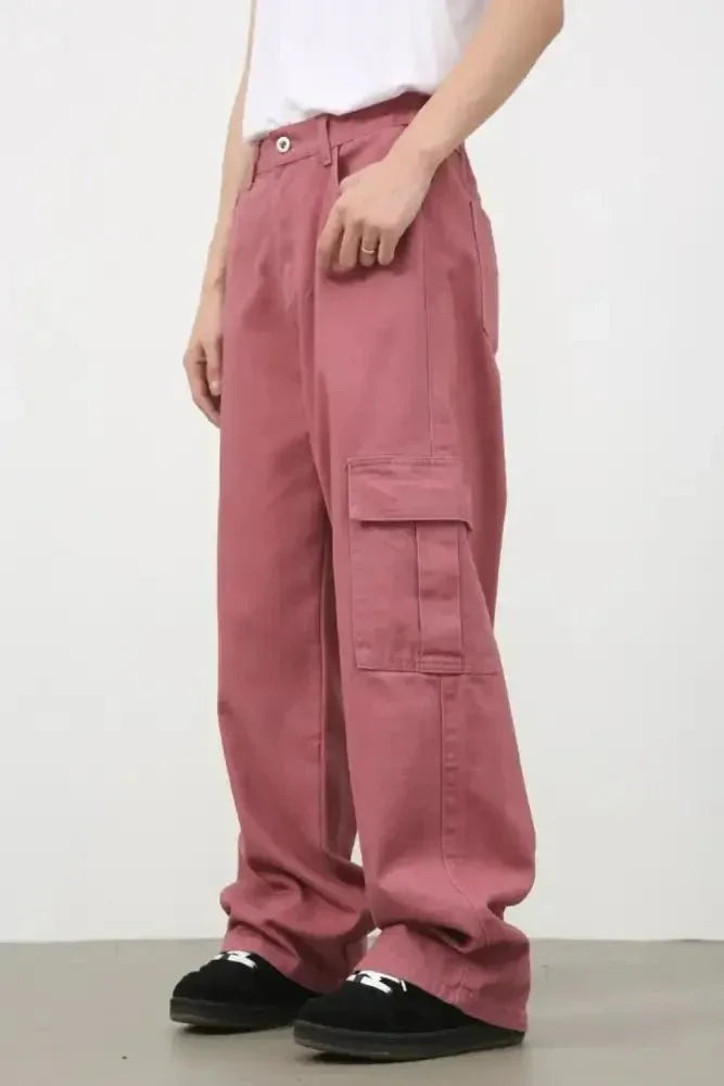 Men's Mid Rise Jeans with Cargo Pockets - Update AvenueTrendsi100400250818038100400250818038Men's Mid Rise Jeans with Cargo PocketsDusty Pink