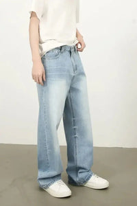 Men's Mid Rise Wide Leg Jeans with Pockets - Update AvenueTrendsi100400293358830100400293358830Men's Mid Rise Wide Leg Jeans with PocketsMedium