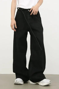 Men's Mid Rise Wide Leg Jeans - Update AvenueTrendsi100400986853895100400986853895Men's Mid Rise Wide Leg JeansBlack