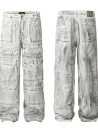 Men's Multi - Pocket Cargo Denim Jeans - Update AvenueTrendsi100400952544652100400952544652Men's Multi - Pocket Cargo Denim JeansApply Dirty White