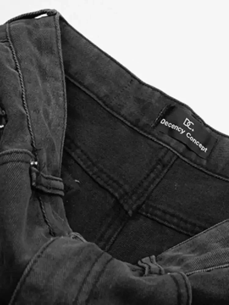 Men's Multi - Pocket Cargo Style Wide Leg Jeans - Update AvenueTrendsi100400672177255100400672177255Men's Multi - Pocket Cargo Style Wide Leg JeansBlack Gray