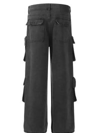 Men's Multi - Pocket Cargo Style Wide Leg Jeans - Update AvenueTrendsi100400672177255100400672177255Men's Multi - Pocket Cargo Style Wide Leg JeansBlack Gray