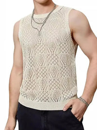 Men's Openwork Round Neck Tank - Update AvenueTrendsi100400765161422100400765161422d3cfdcd5 - 0c1c - 46c2 - 99ff - 2b226a07016c - MaxBeige