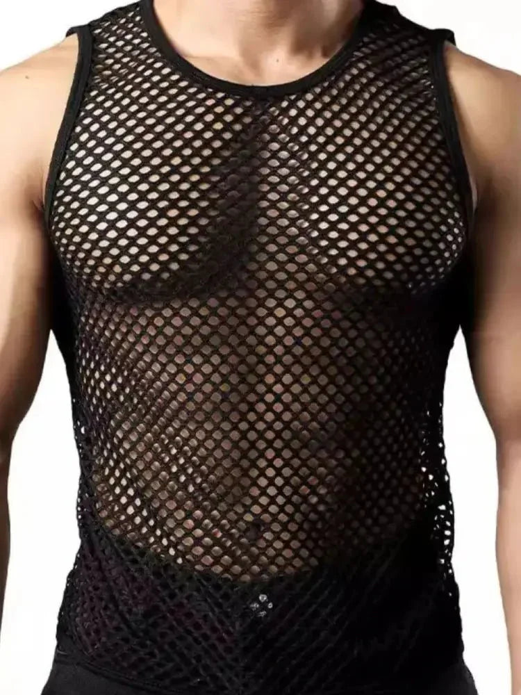 Men's Openwork Round Neck Tank - Update AvenueTrendsi10040081379737310040081379737397fcbc1d - 9810 - 4d0a - a287 - e3d0722c611c - MaxBlack