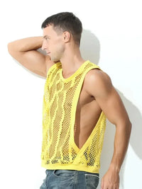 Men's Openwork Round Neck Tank - Update AvenueTrendsi1004009246110651004009246110652ceb346b - 89e3 - 4f70 - bbcf - 20f80c1b3725 - MaxYellow