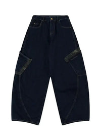 Men's Oversized Cargo Jeans - Update AvenueTrendsi100400558521171100400558521171Men's Oversized Cargo JeansBlack