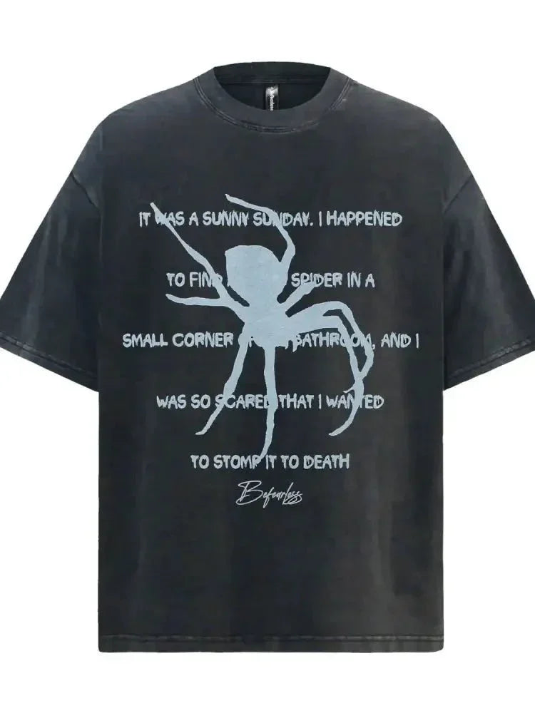 Men's Oversized Gothic Spider Graphic T-Shirt - Update AvenueHalloweenTrendsi1004006477743471004006477743472961c763 - 188d - 4cb8 - a334 - 9c9f5c0cd573 - Max - OriginBlack