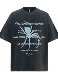 Men's Oversized Gothic Spider Graphic T-Shirt - Update AvenueHalloweenTrendsi1004006477743471004006477743472961c763 - 188d - 4cb8 - a334 - 9c9f5c0cd573 - Max - OriginBlack