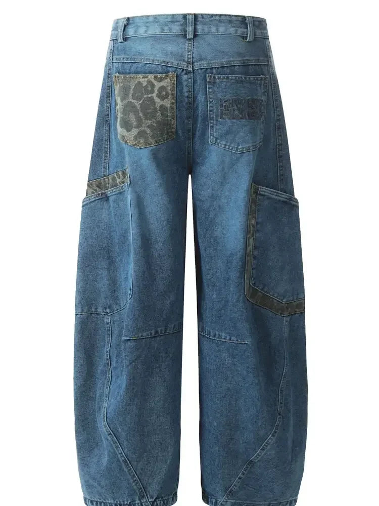 Men's Oversized Wash Cargo Jeans