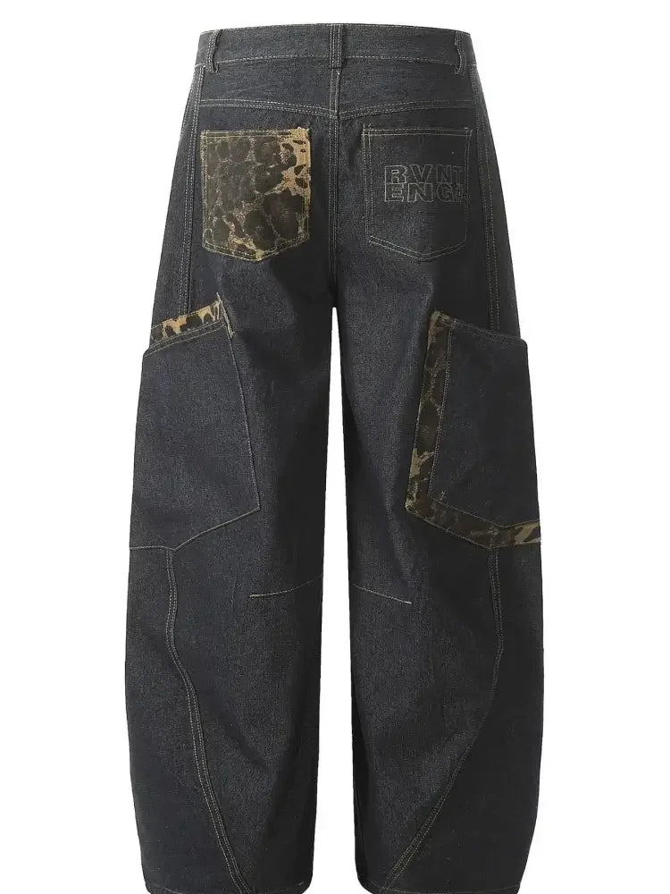 Men's Oversized Wash Cargo Jeans