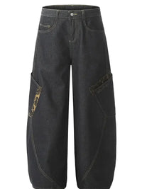 Men's Oversized Wash Cargo Jeans