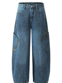Men's Oversized Wash Cargo Jeans