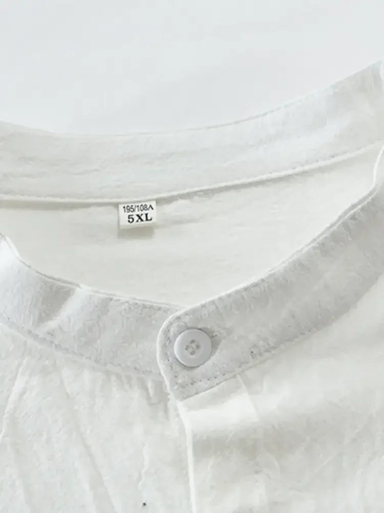 Men's Plus Size Button Down Half Sleeve Shirt