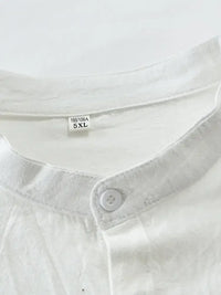 Men's Plus Size Button Down Half Sleeve Shirt