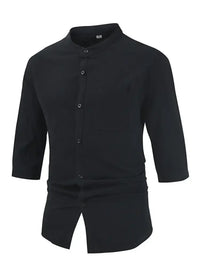 Men's Plus Size Button Down Half Sleeve Shirt