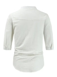 Men's Plus Size Button Down Half Sleeve Shirt