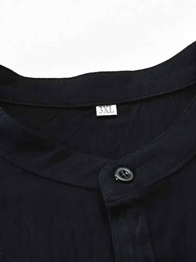 Men's Plus Size Button Down Half Sleeve Shirt
