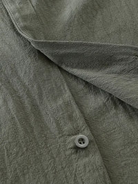 Men's Plus Size Button Down Half Sleeve Shirt