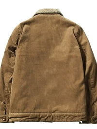 Men's Plus Size Button Up Fleece Jacket