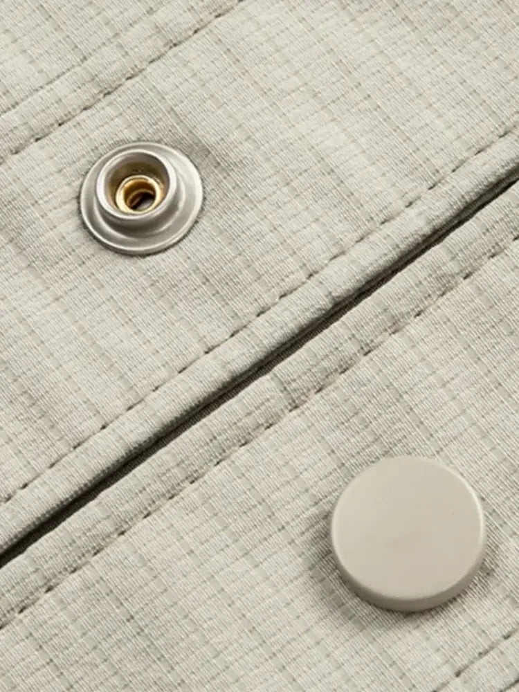 Men's Plus Size Button Up Long Sleeve Jacket