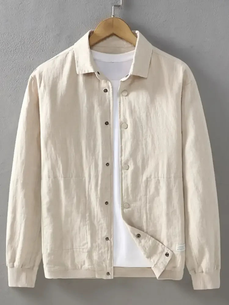 Men's Plus Size Button Up Long Sleeve Shacket