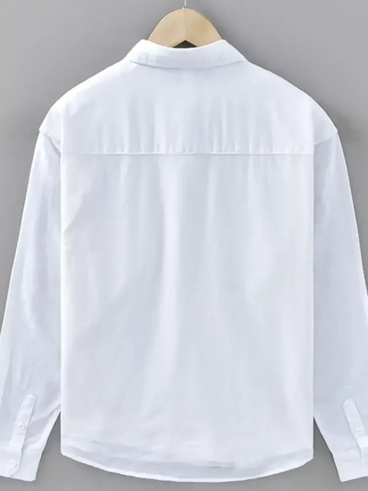 Men's Plus Size Button Up Long Sleeve Shirt