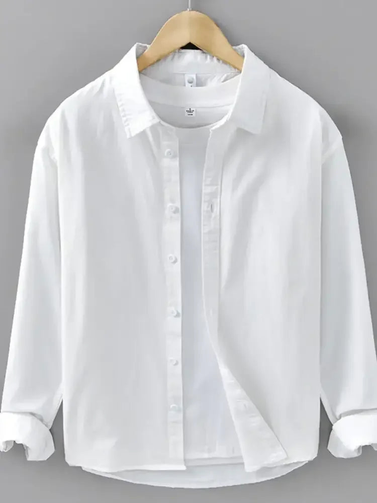Men's Plus Size Button Up Long Sleeve Shirt