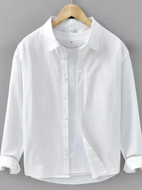 Men's Plus Size Button Up Long Sleeve Shirt