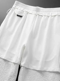 Men's Plus Size Button Up Short Sleeve Top and Pants Set