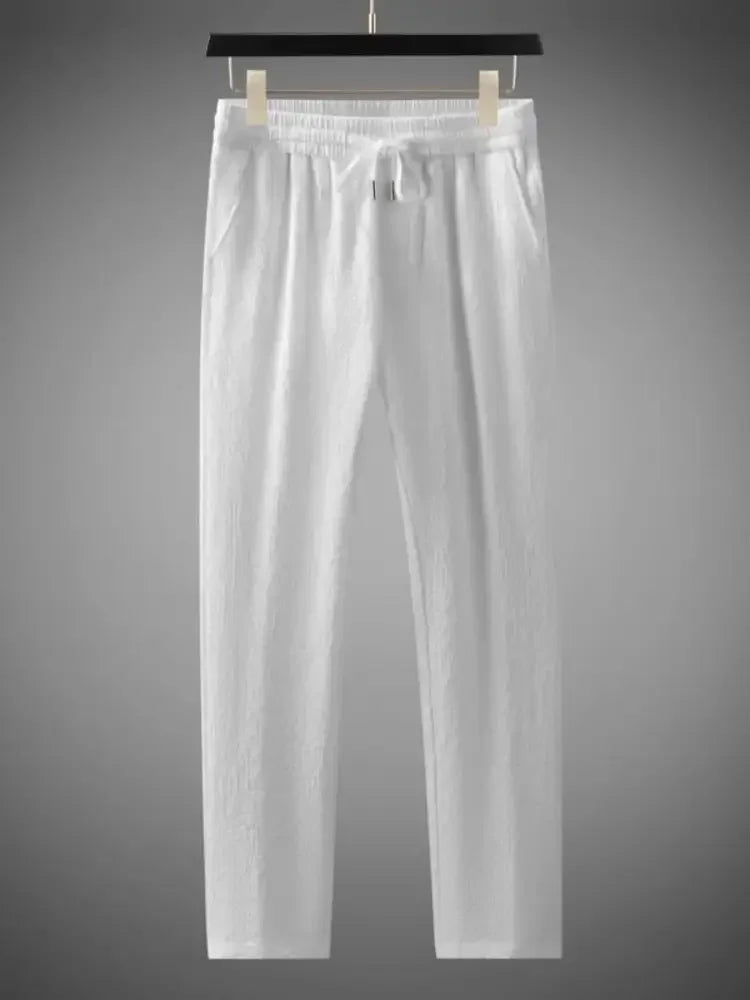 Men's Plus Size Button Up Short Sleeve Top and Pants Set
