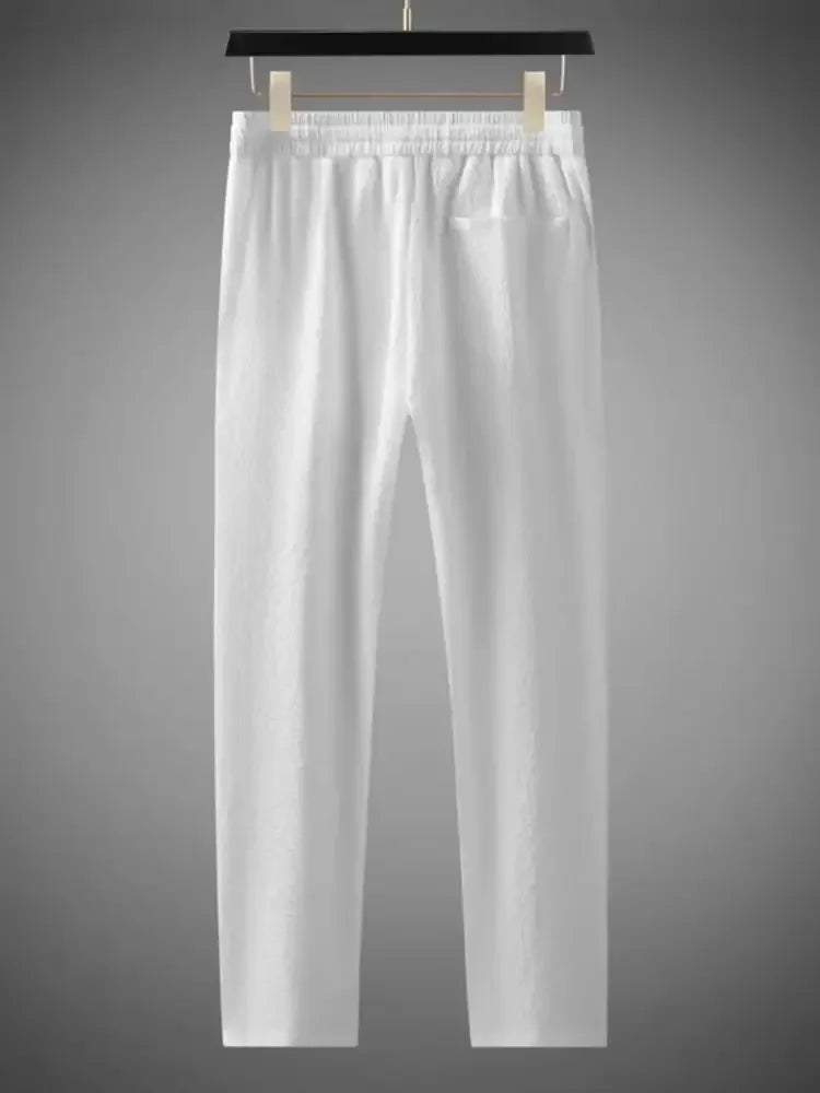Men's Plus Size Button Up Short Sleeve Top and Pants Set