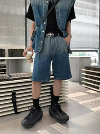 Men's Plus Size Button Up Vest and Shorts Denim Set - Update AvenueTrendsi100400208227863100400208227863Men's Plus Size Button Up Vest and Shorts Denim SetLight Blue
