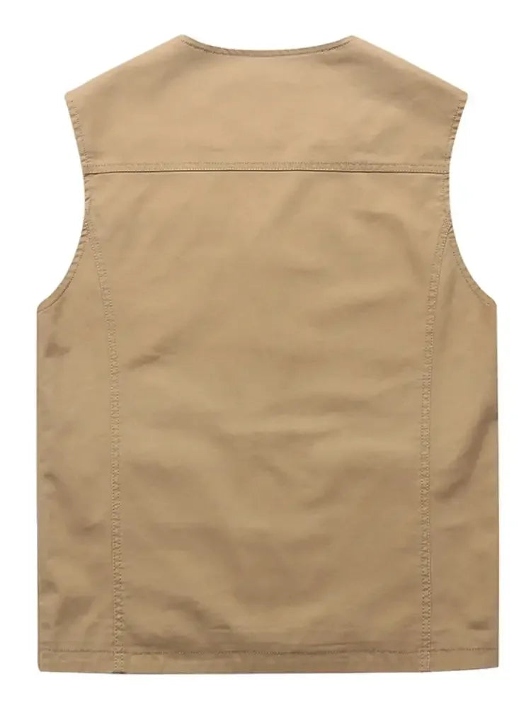 Men's Plus Size Button Up Vest