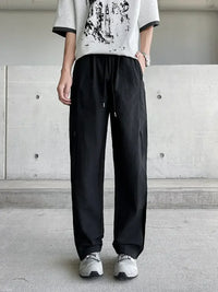Men's Plus Size Casual Drawstring Wide Leg Pants
