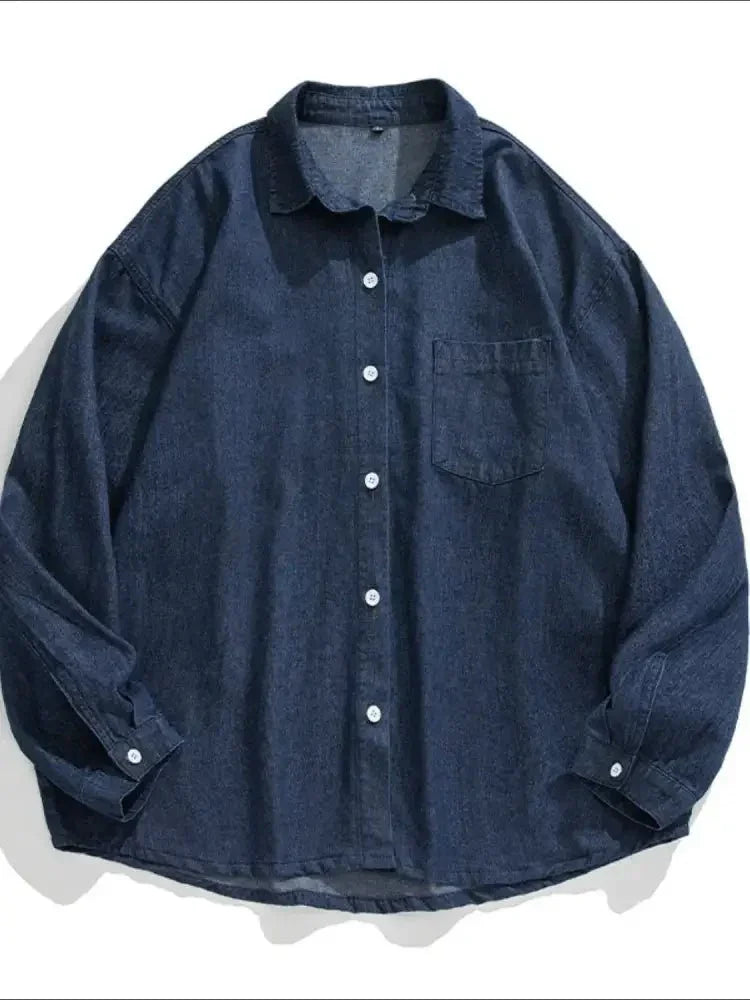 Men's Plus Size Collared Neck Long Sleeve Denim Shirt - Update AvenueTrendsi100400452426751100400452426751Men's Plus Size Collared Neck Long Sleeve Denim ShirtPeacock Blue