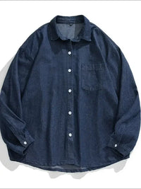 Men's Plus Size Collared Neck Long Sleeve Denim Shirt - Update AvenueTrendsi100400452426751100400452426751Men's Plus Size Collared Neck Long Sleeve Denim ShirtPeacock Blue