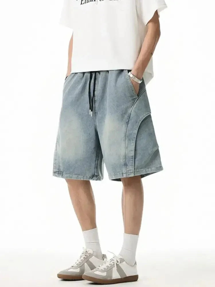Men's Plus Size Drawstring Basic style Demin Shorts - Update AvenueTrendsi100400699884960100400699884960Men's Plus Size Drawstring Basic style Demin ShortsMedium