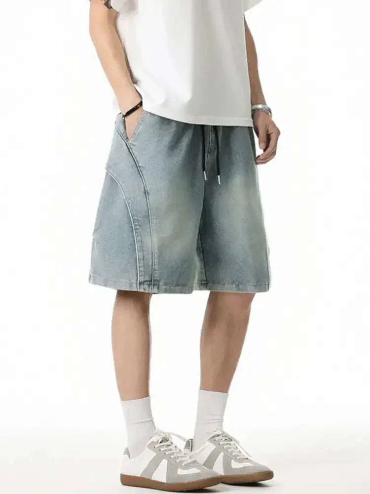 Men's Plus Size Drawstring Basic style Demin Shorts - Update AvenueTrendsi100400699884960100400699884960Men's Plus Size Drawstring Basic style Demin ShortsMedium