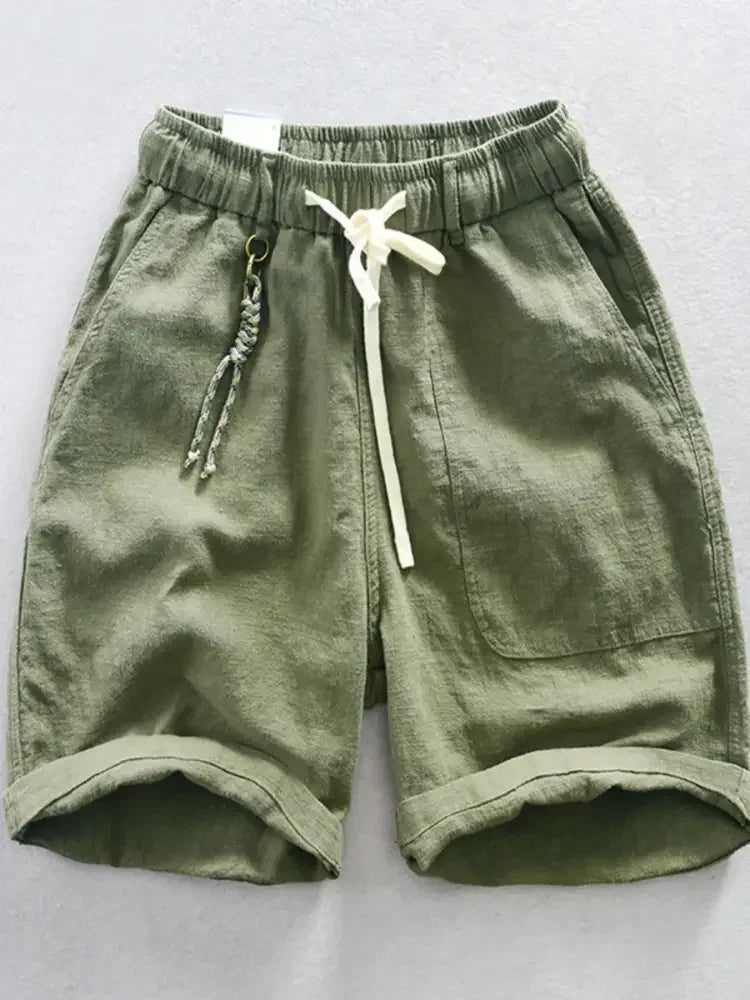 Men's Plus Size Drawstring Casual Shorts