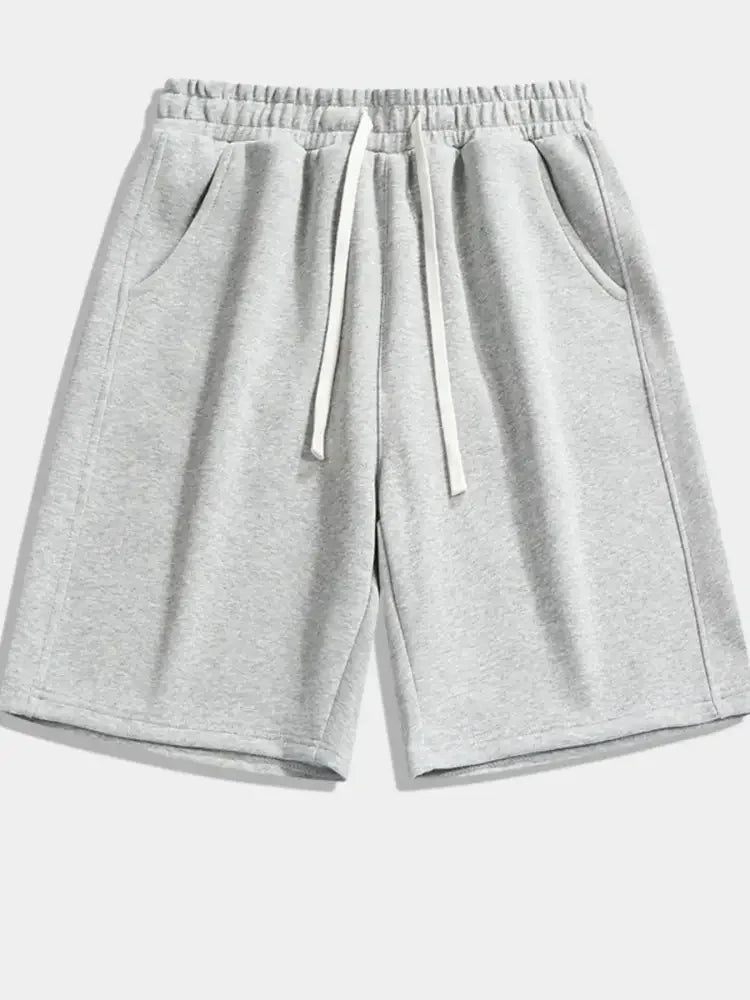 Men's Plus Size Drawstring Casual Shorts