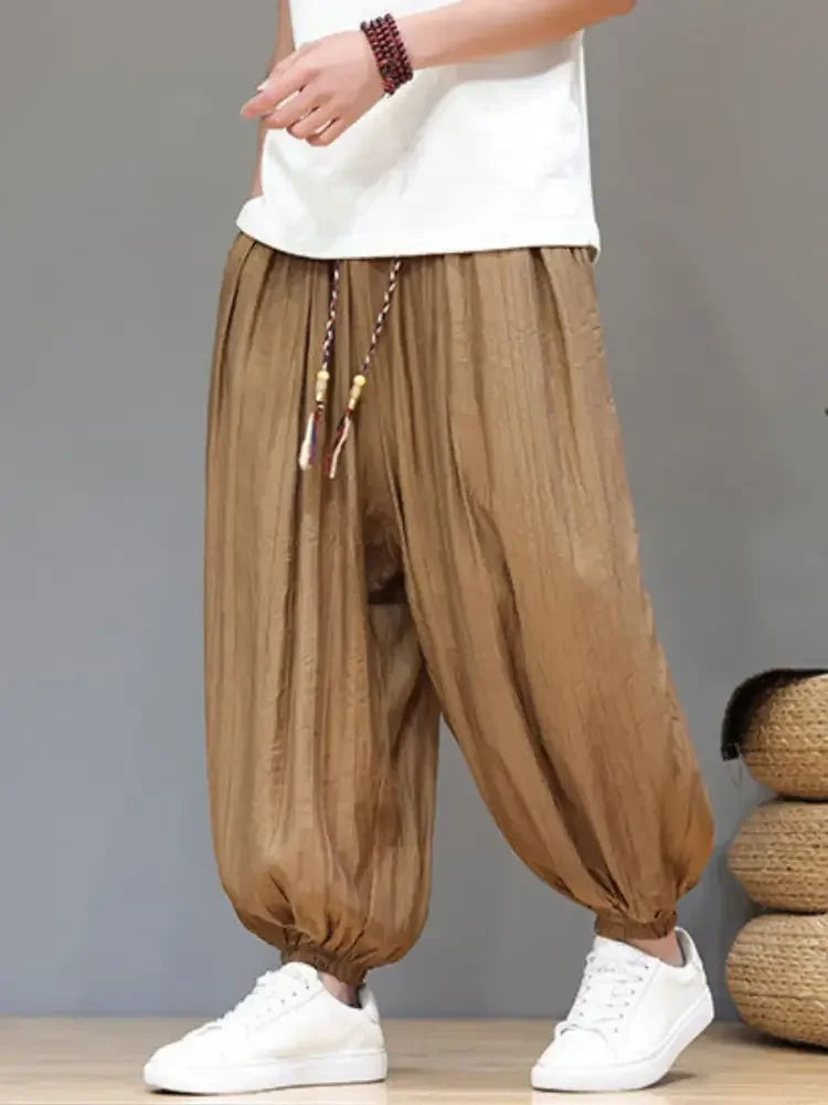 Men's Plus Size Drawstring Loose Fit Joggers