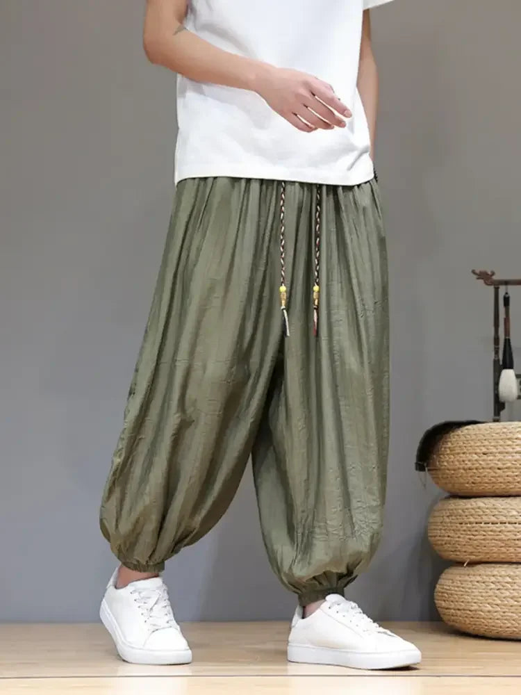 Men's Plus Size Drawstring Loose Fit Joggers