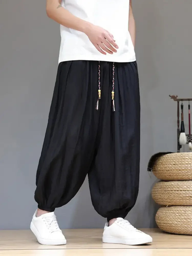 Men's Plus Size Drawstring Loose Fit Joggers
