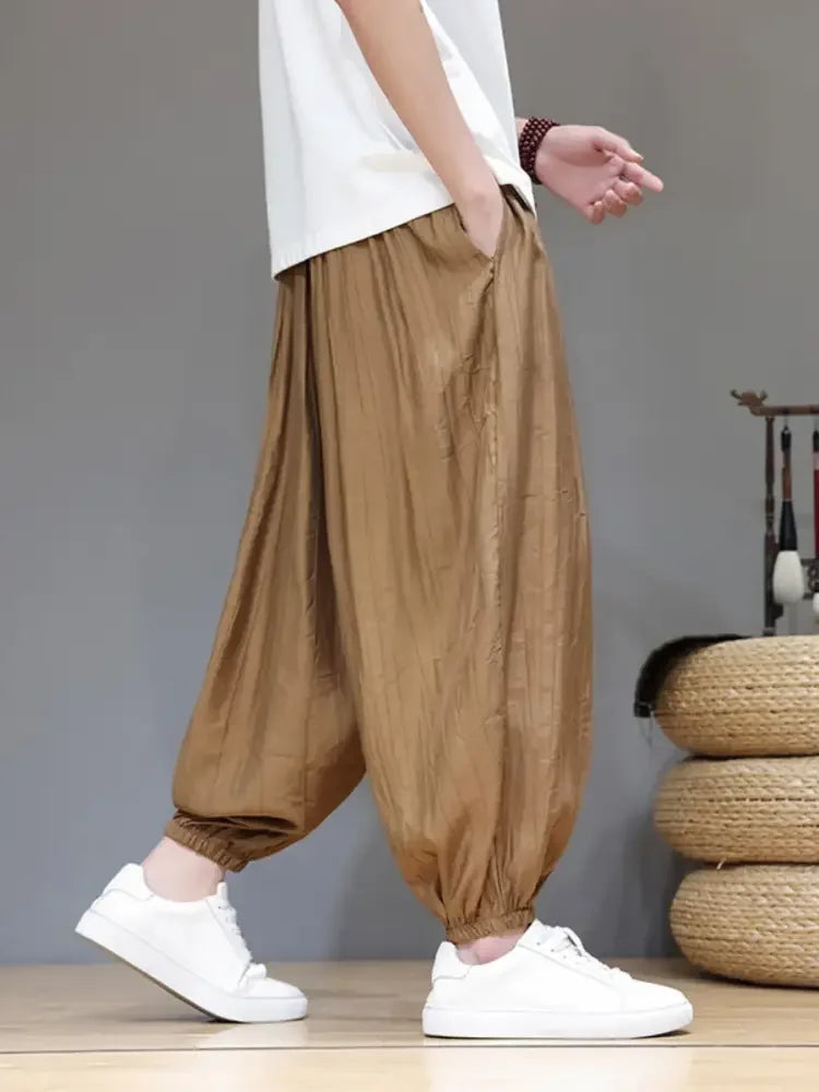 Men's Plus Size Drawstring Loose Fit Joggers