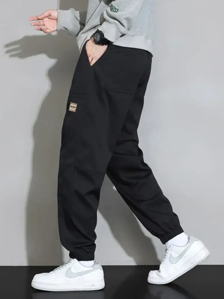 Men's Plus Size Drawstring Loose Fit Pants
